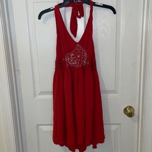 Halter cutout dress